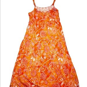 MUDD SIZE 5 GIRLS ORANGE MAXI DRESS